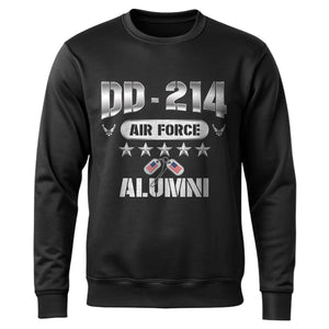 DD214 Air Force Alumni US Air Force Sweatshirt