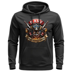 U.S. Air Force Fly Fight Win Bold Tribute Hoodie