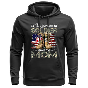 Favorite Soldier Mom Pride Hoodie