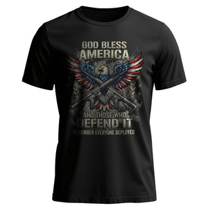 Patriotic Tribute to America's Defenders T-Shirt