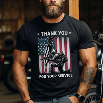 Thank You for Your Service Veteran Tribute US Military Patriotic T-Shirt