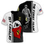 First Cavalry Warrior Spirit in Black and White All-over Print Personalized T-Shirt