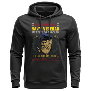 I'm a Grumpy Old Navy Veteran My Level of Hoodie