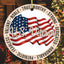 US Veteran Proudly Dedicated Military Ornament