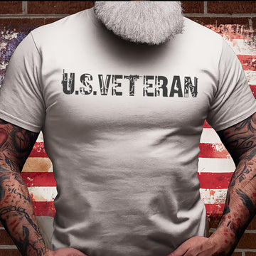 US Veteran Icon Military Graphic Patriotic Design Honoring Courage Pride and Service T-Shirt