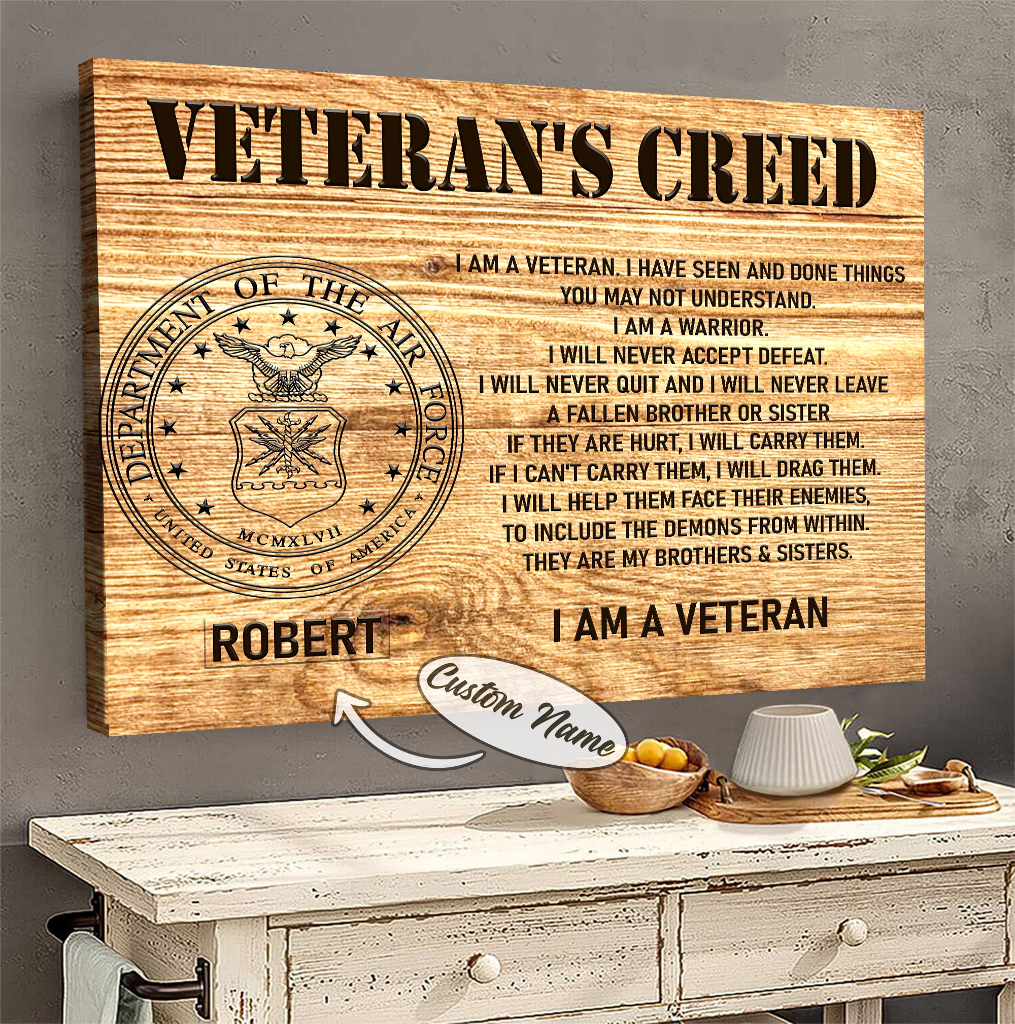 US Veteran Pride Canvas
