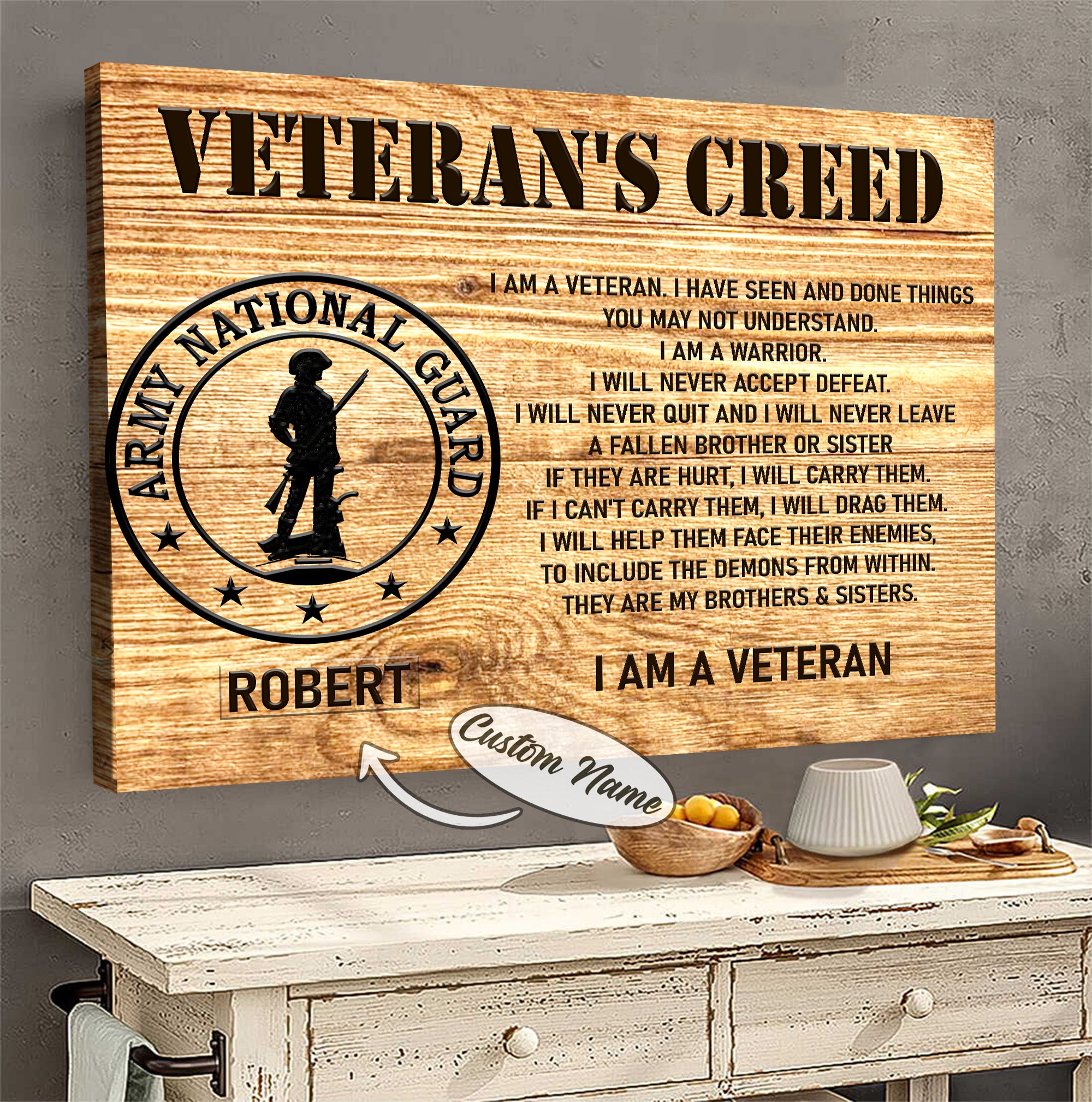 US Veteran Pride Canvas