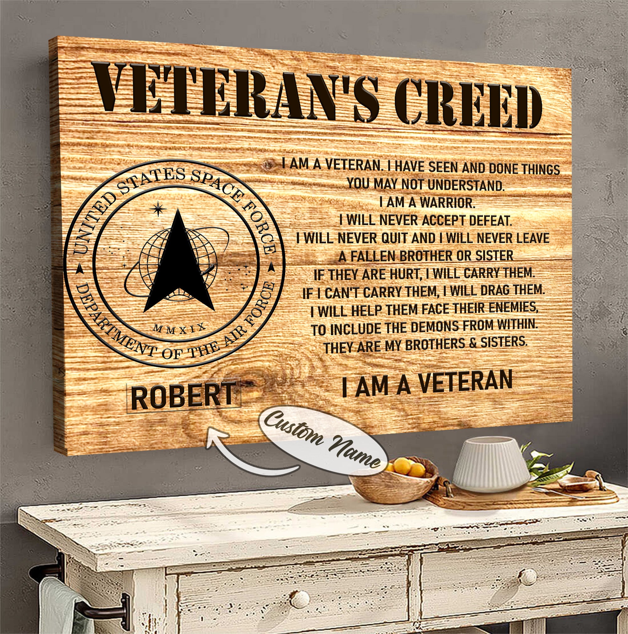 US Veteran Pride Canvas