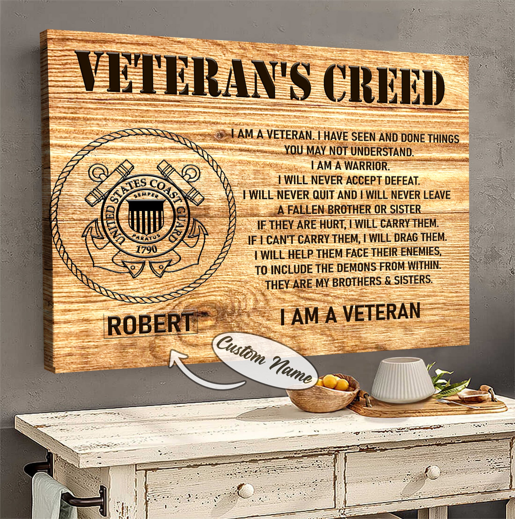 US Veteran Pride Canvas