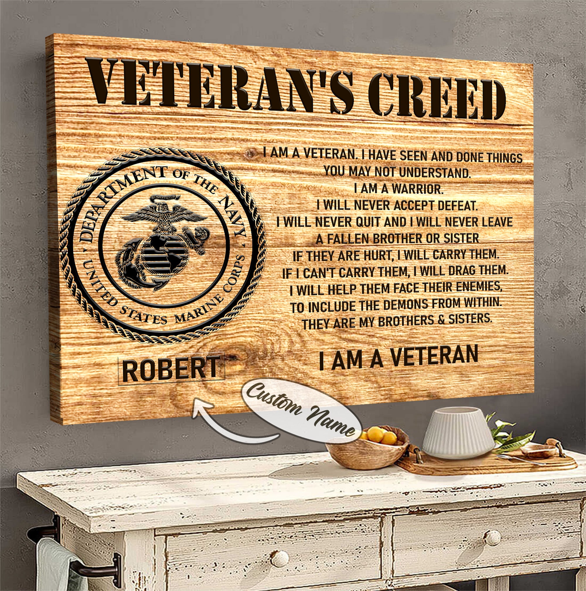 US Veteran Pride Canvas