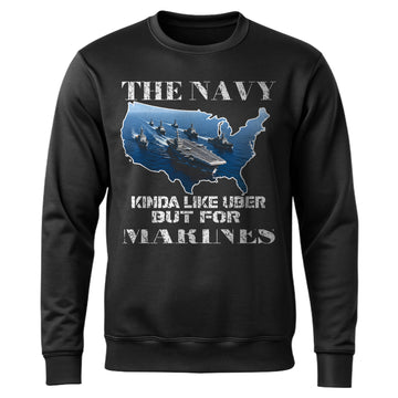 The Navy Kinda Like Uber but for Sweatshirt