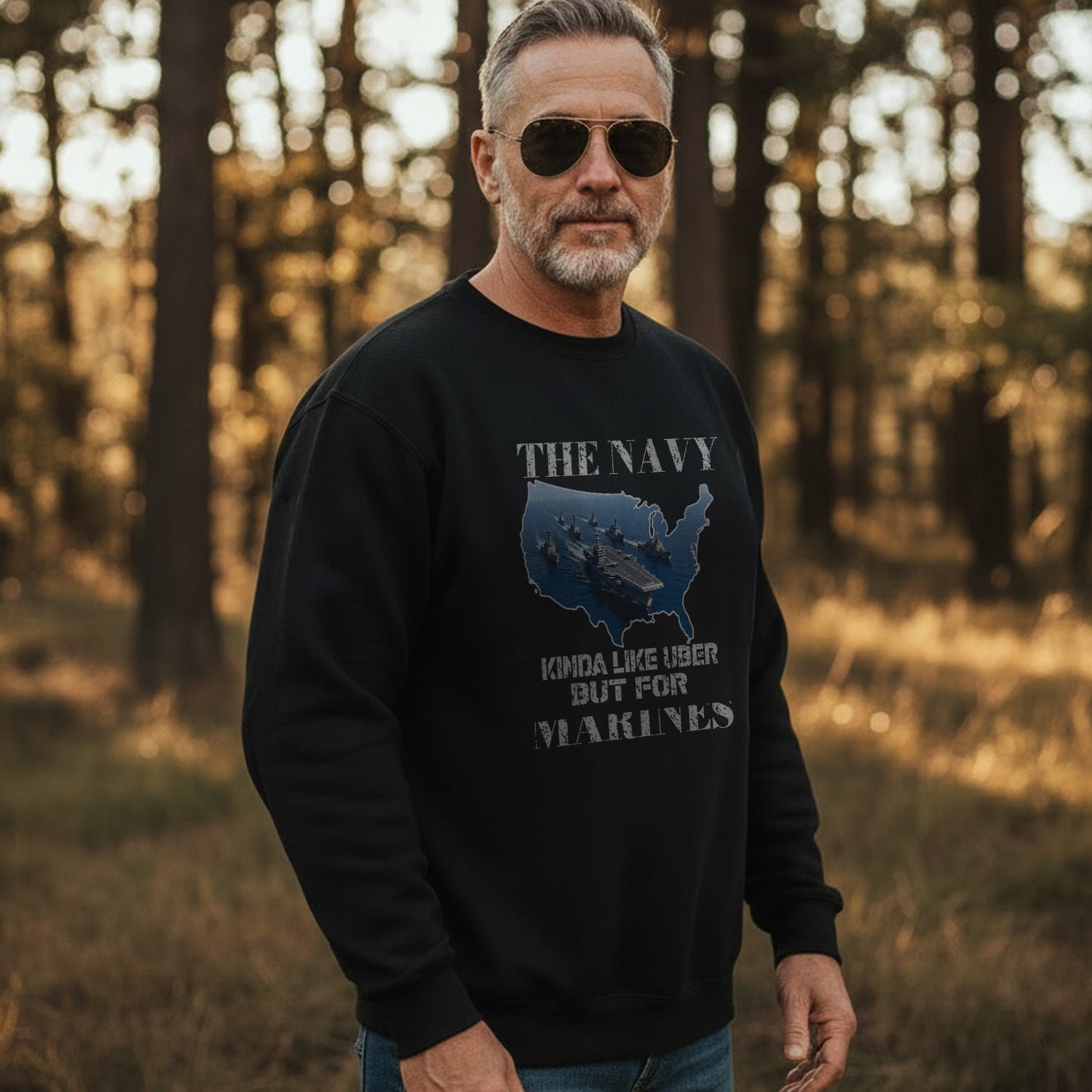 The Navy Kinda Like Uber but for Sweatshirt