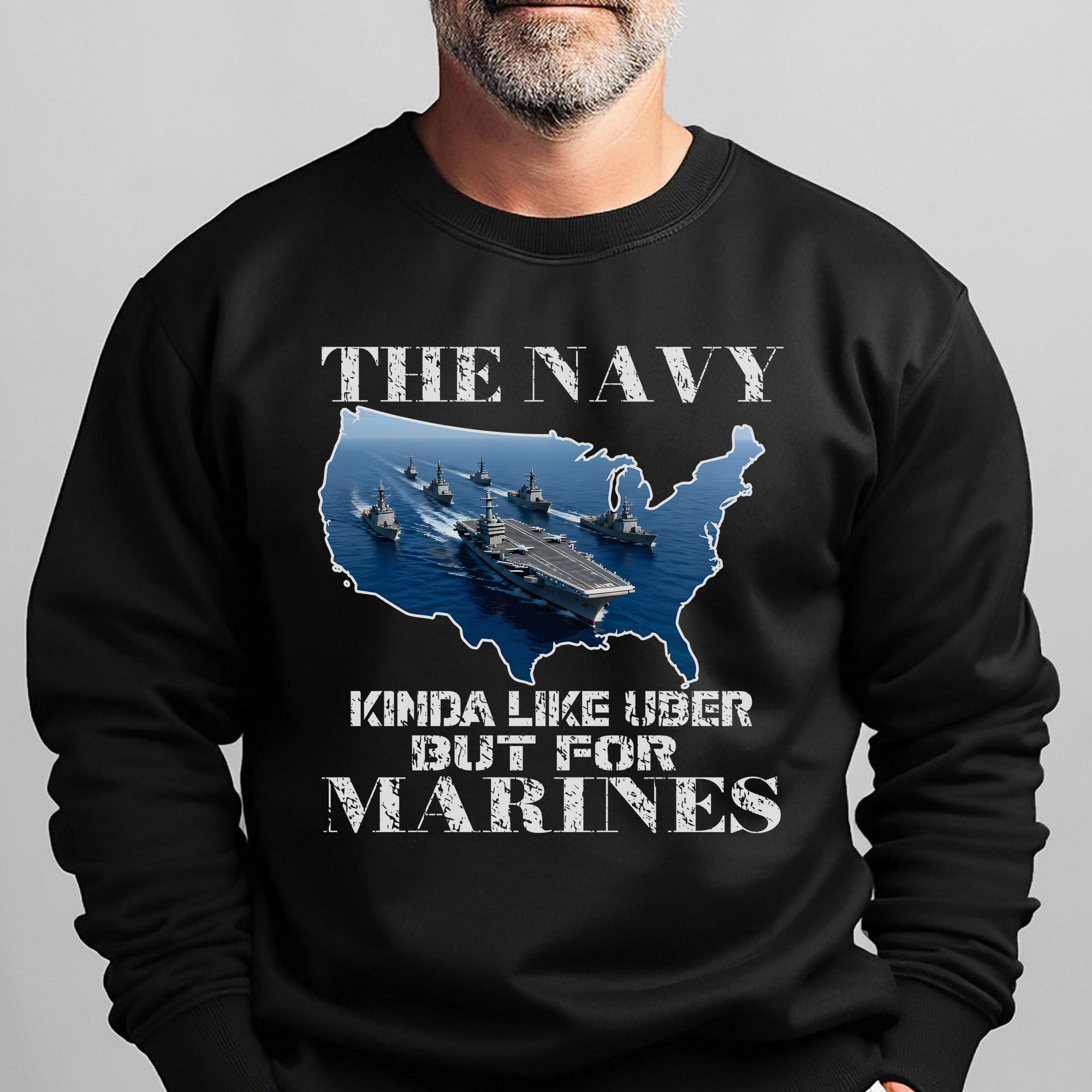 The Navy Kinda Like Uber but for Sweatshirt