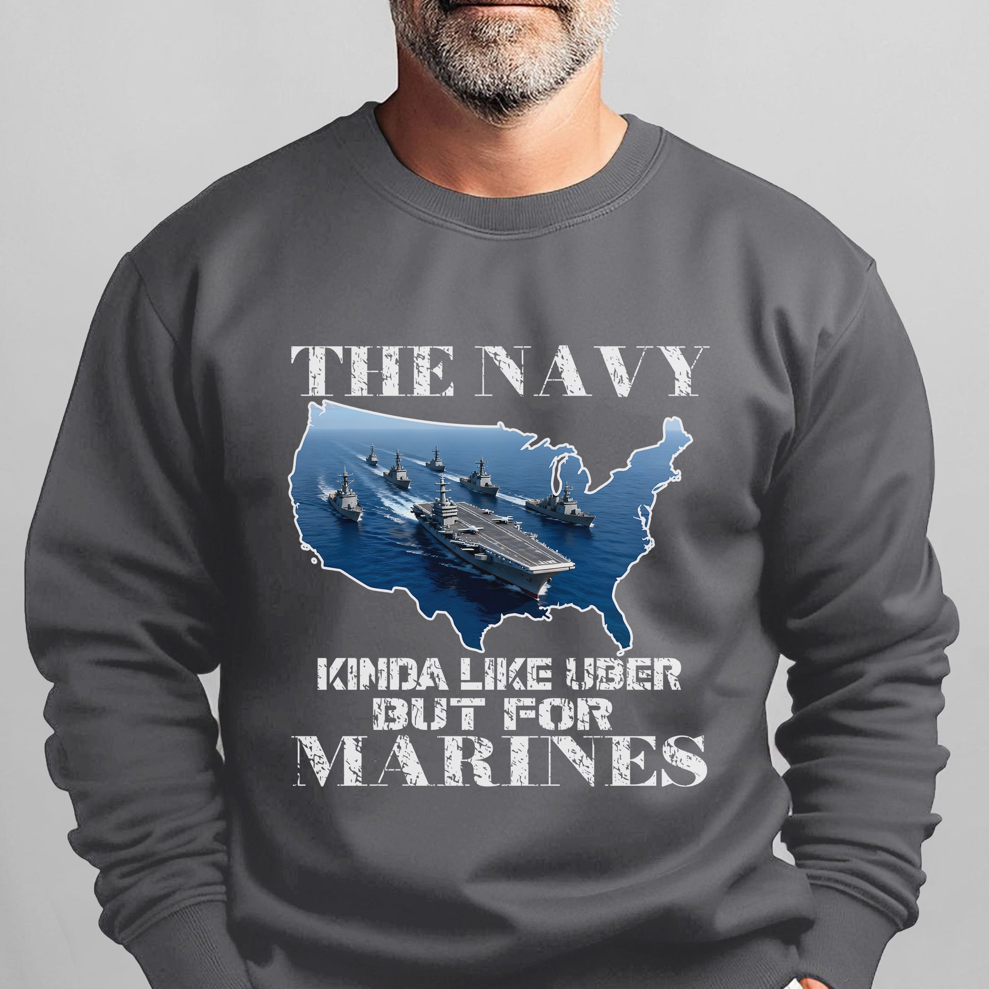 The Navy Kinda Like Uber but for Sweatshirt