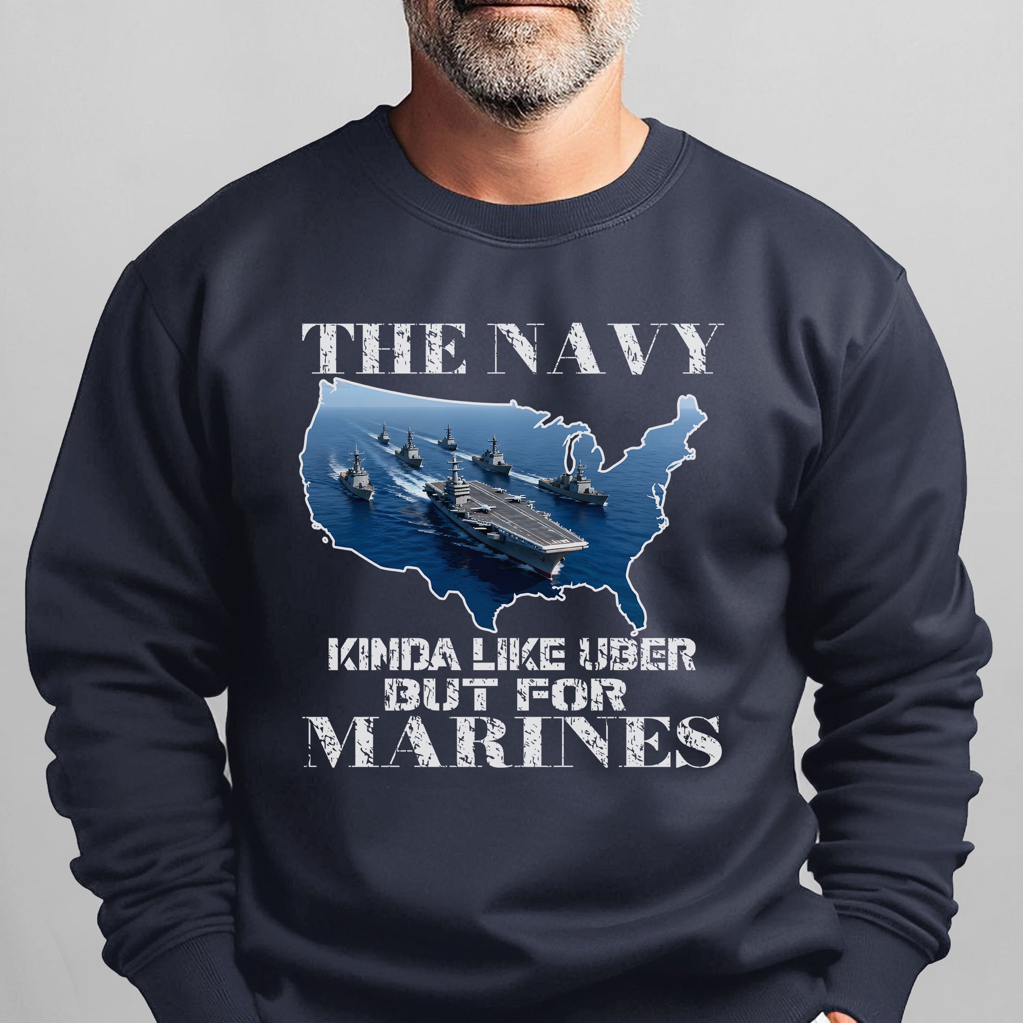 The Navy Kinda Like Uber but for Sweatshirt