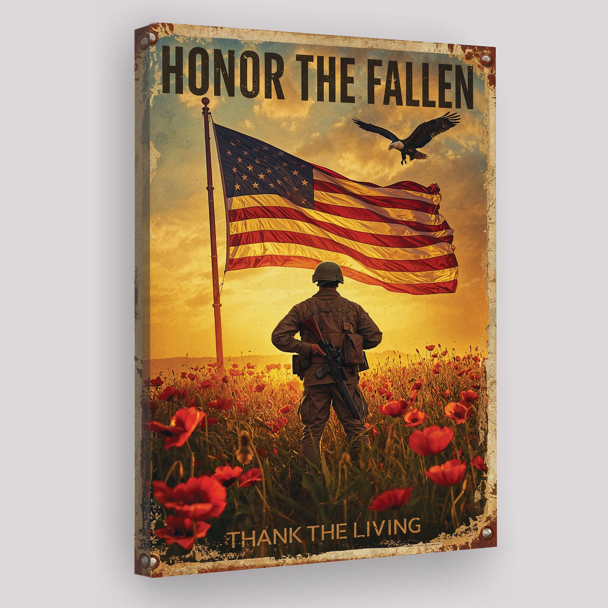 Honor the Fallen, Veteran Tribute Canvas