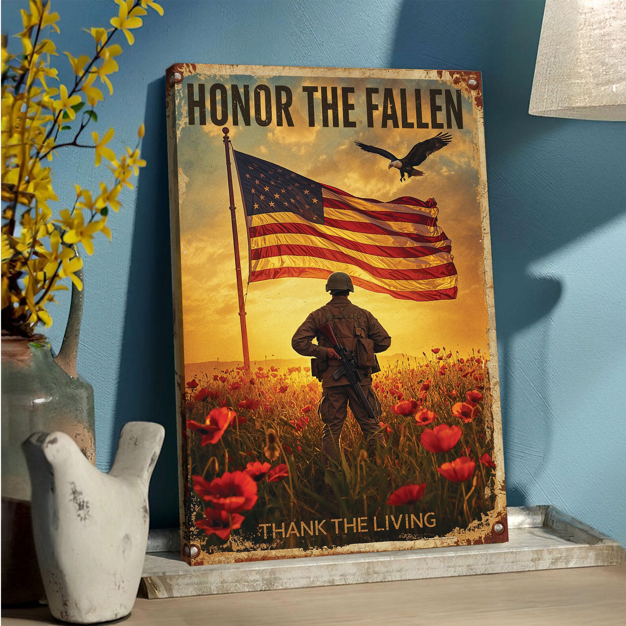 Honor the Fallen, Veteran Tribute Canvas