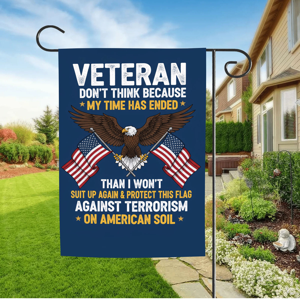 Veteran Proudly Defending This Flag
