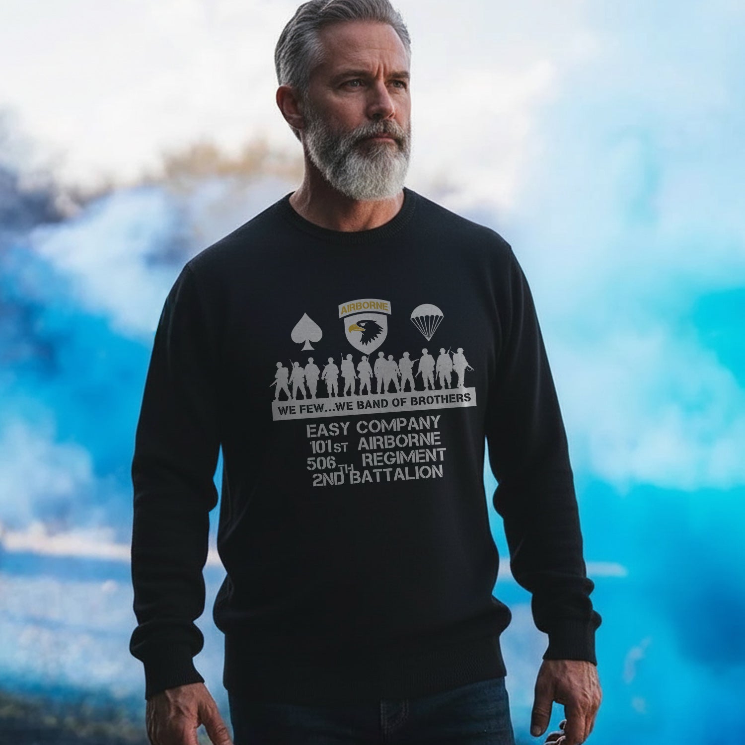 Airborne We Few We Band of Brothers Sweatshirt