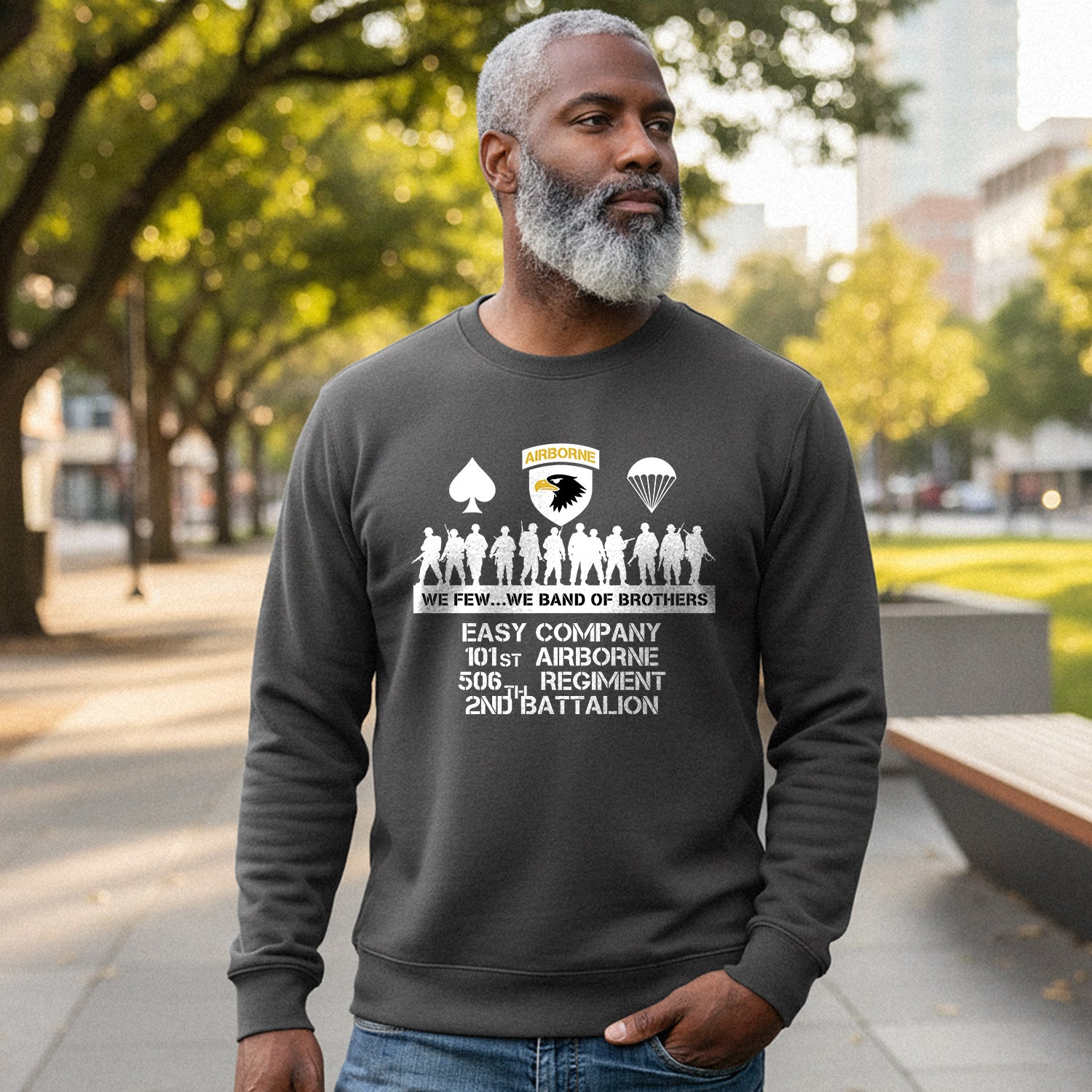 Airborne We Few We Band of Brothers Sweatshirt