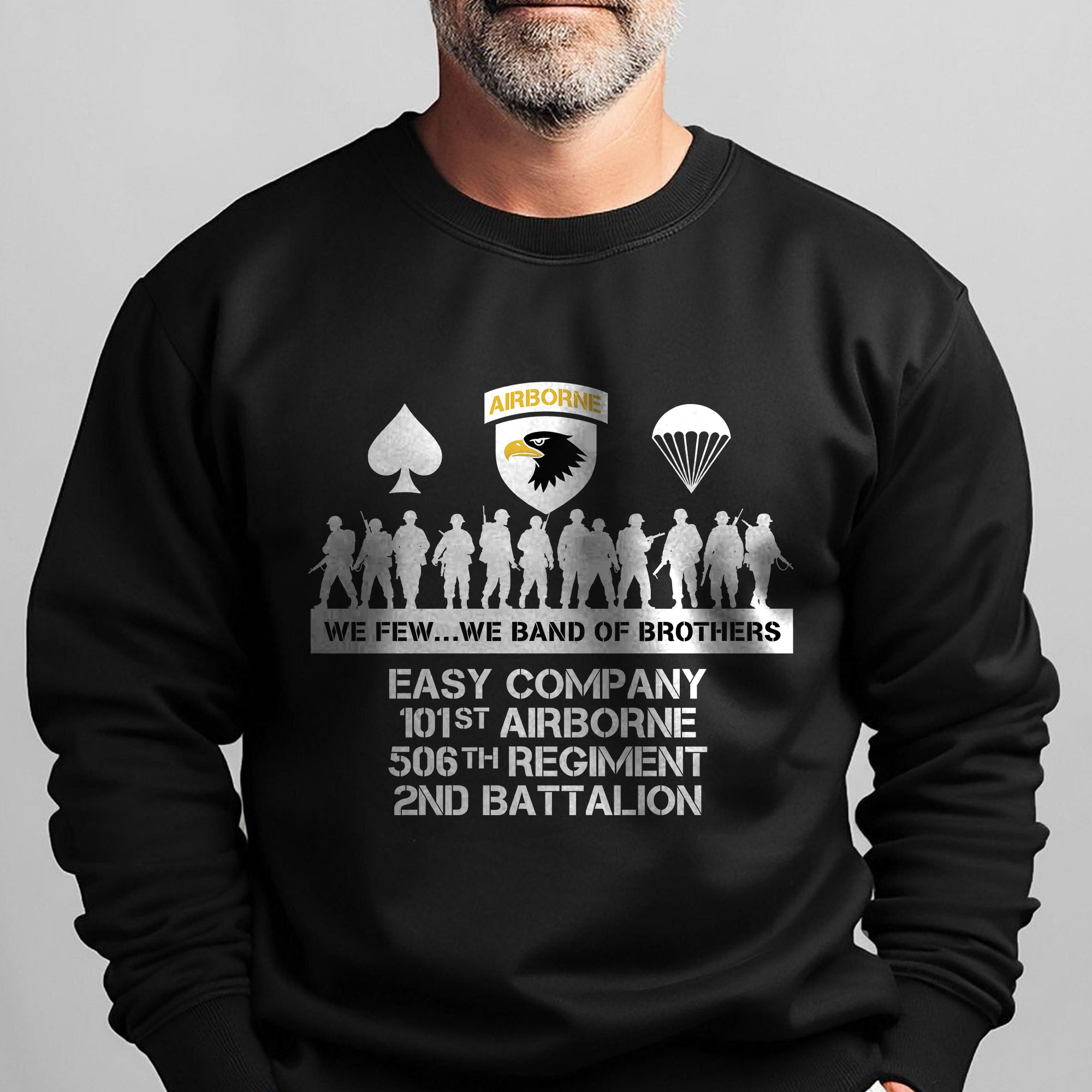 Airborne We Few We Band of Brothers Sweatshirt