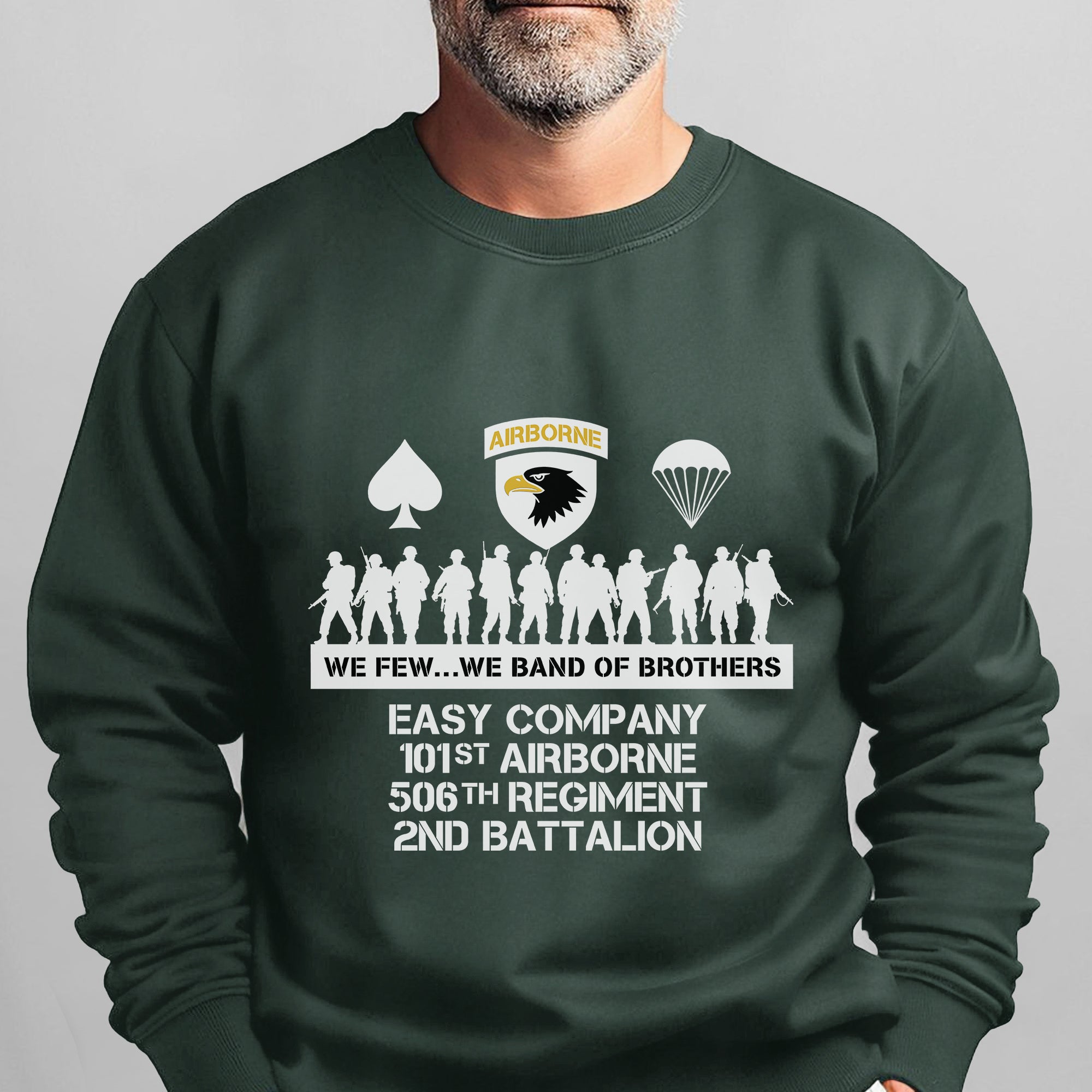 Airborne We Few We Band of Brothers Sweatshirt
