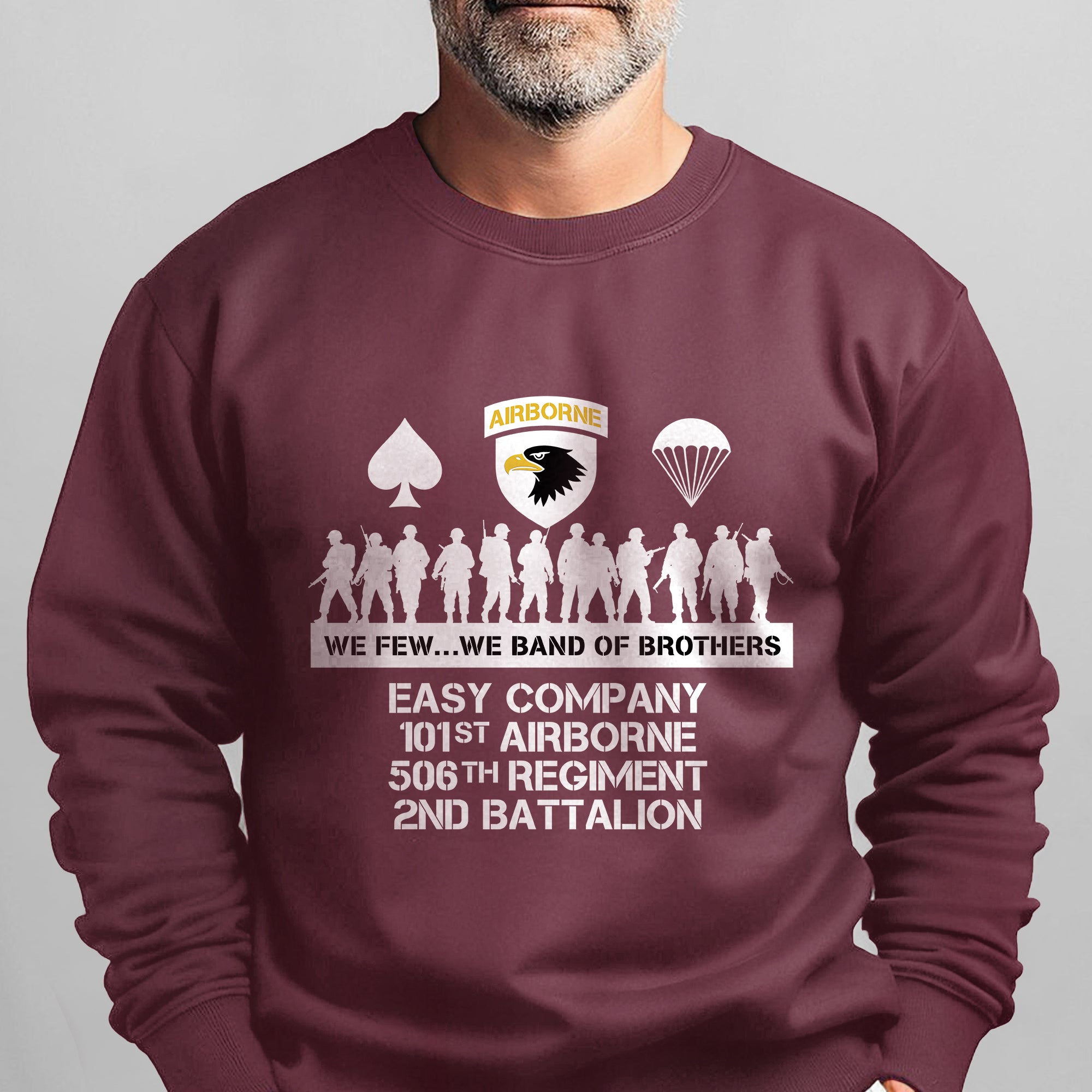 Airborne We Few We Band of Brothers Sweatshirt