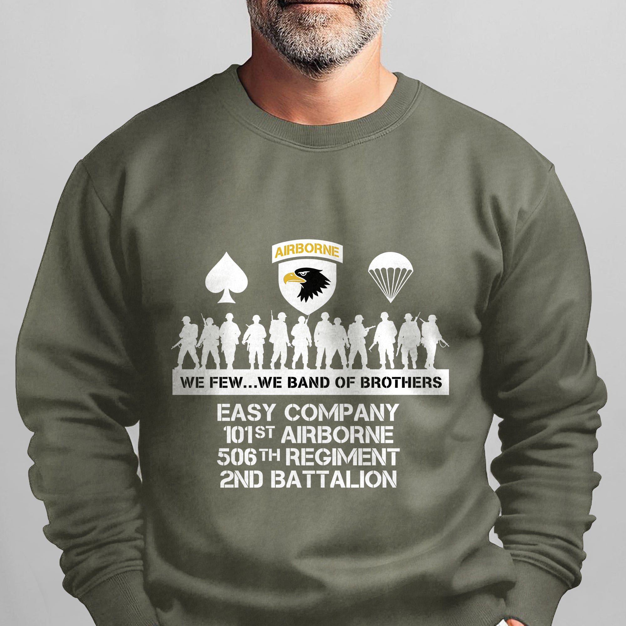 Airborne We Few We Band of Brothers Sweatshirt