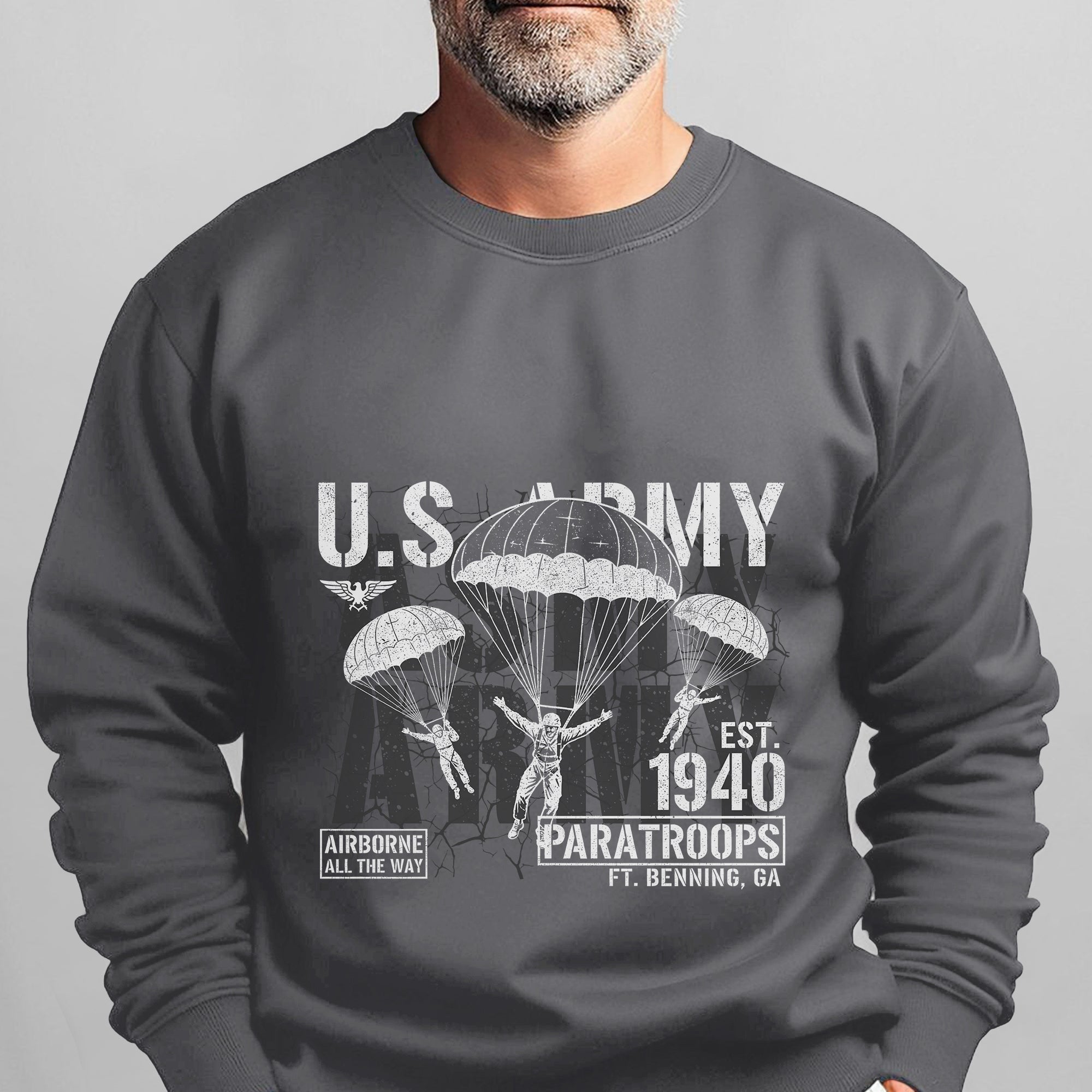 US Army Airborne All the Way Est 1940 Sweatshirt