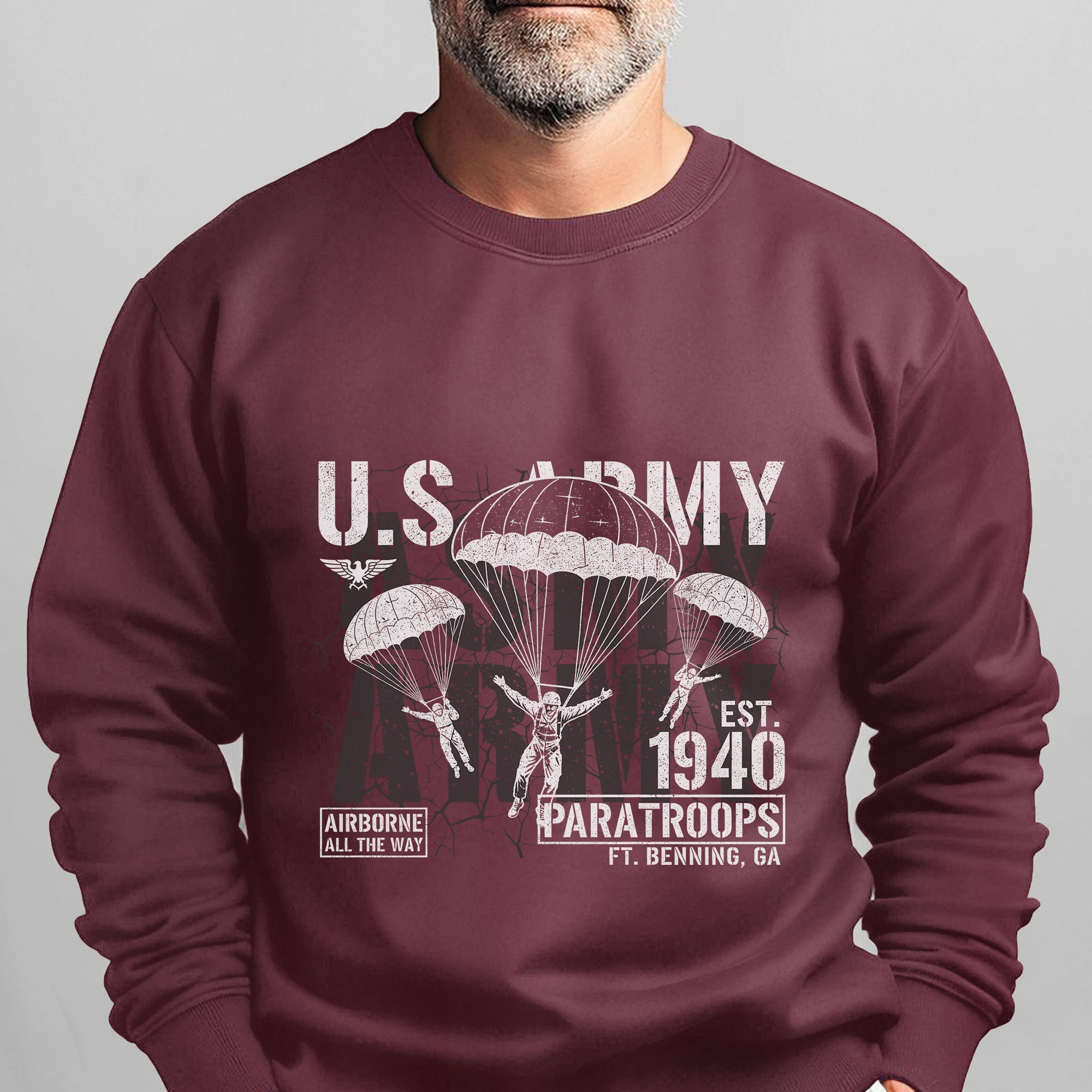US Army Airborne All the Way Est 1940 Sweatshirt