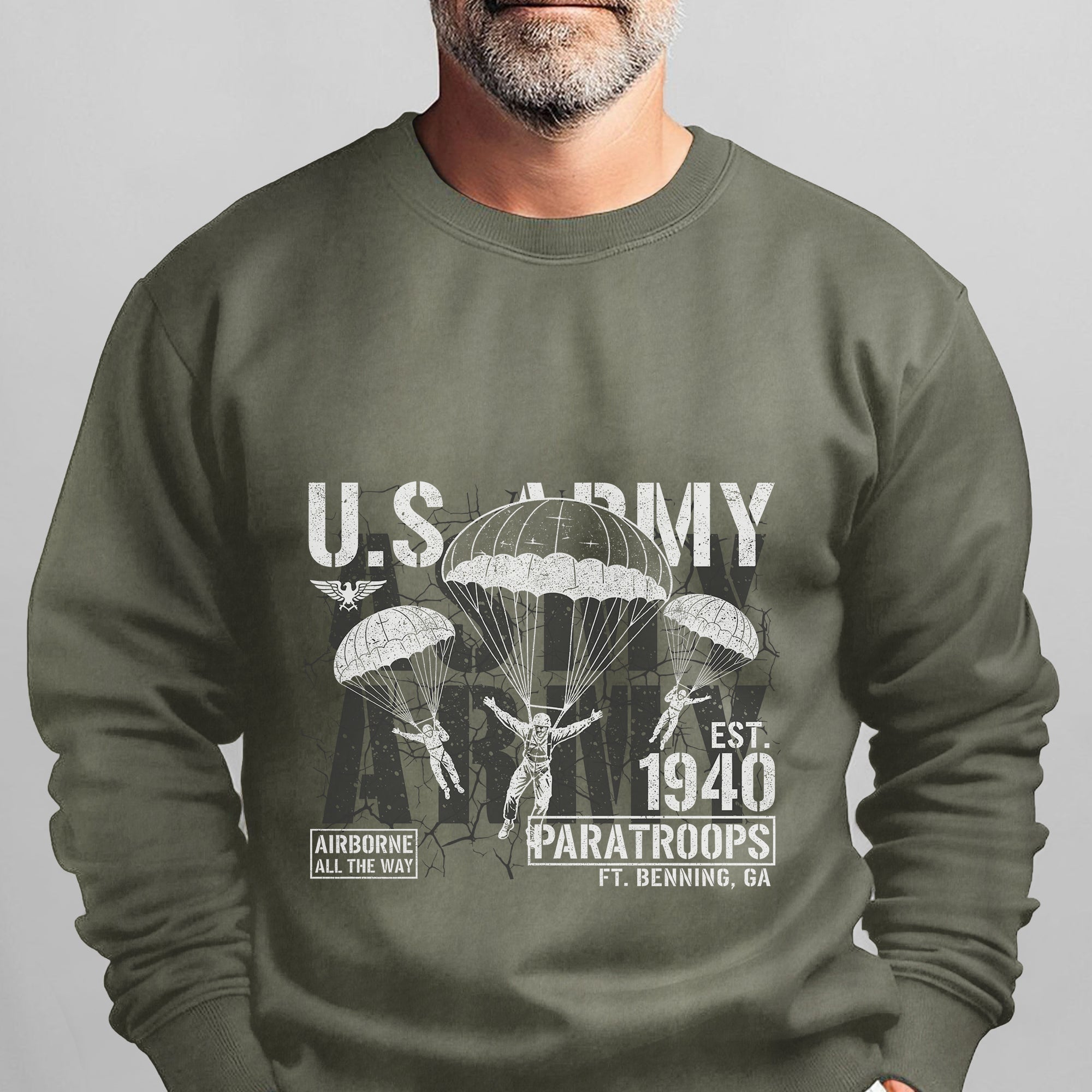 US Army Airborne All the Way Est 1940 Sweatshirt