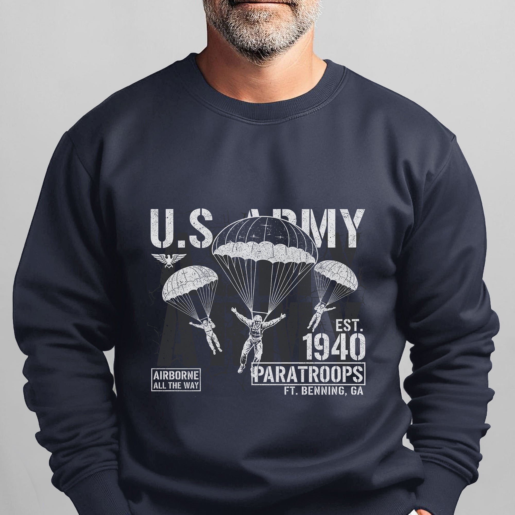 US Army Airborne All the Way Est 1940 Sweatshirt