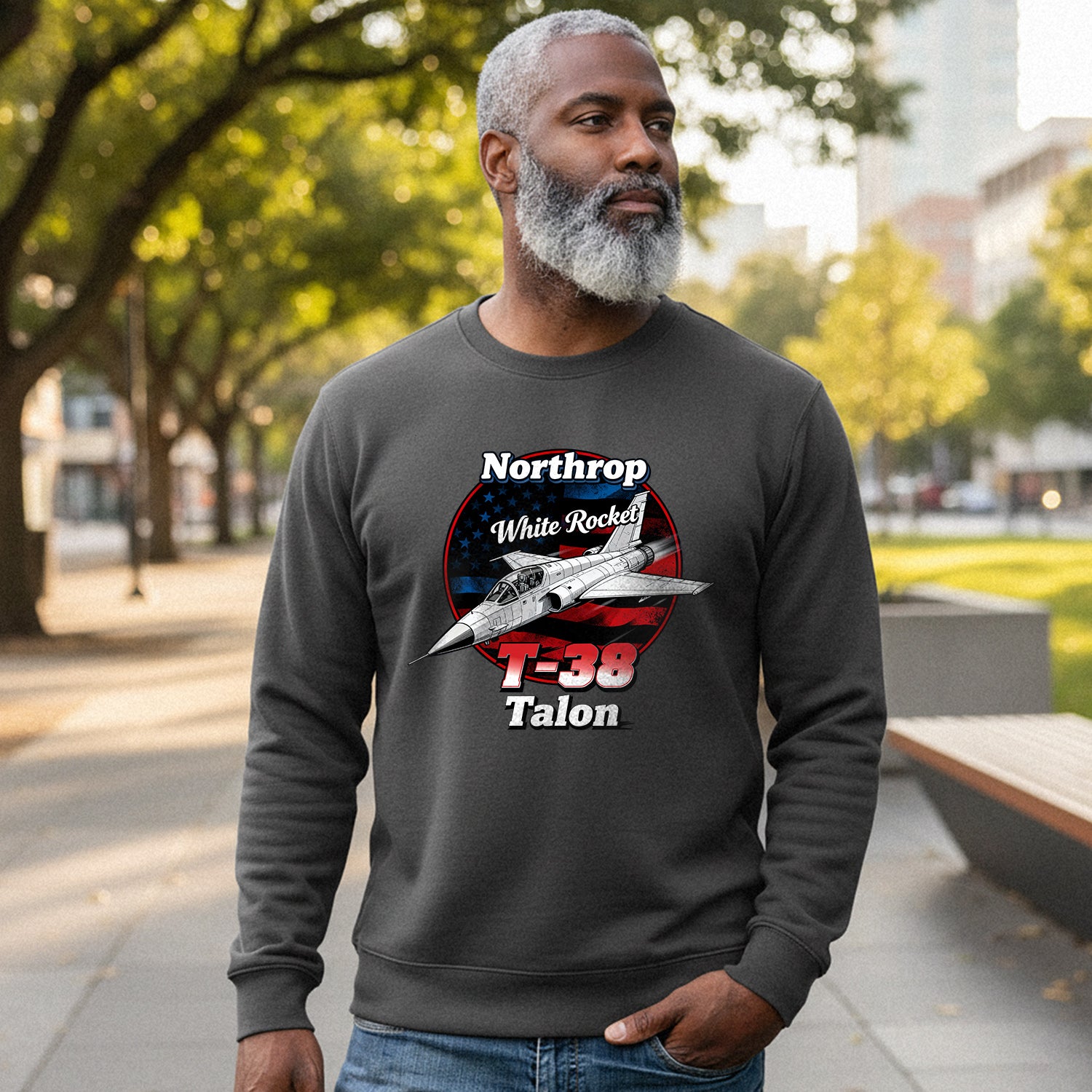 Northrop White Rocket T38 Talon US Air Sweatshirt