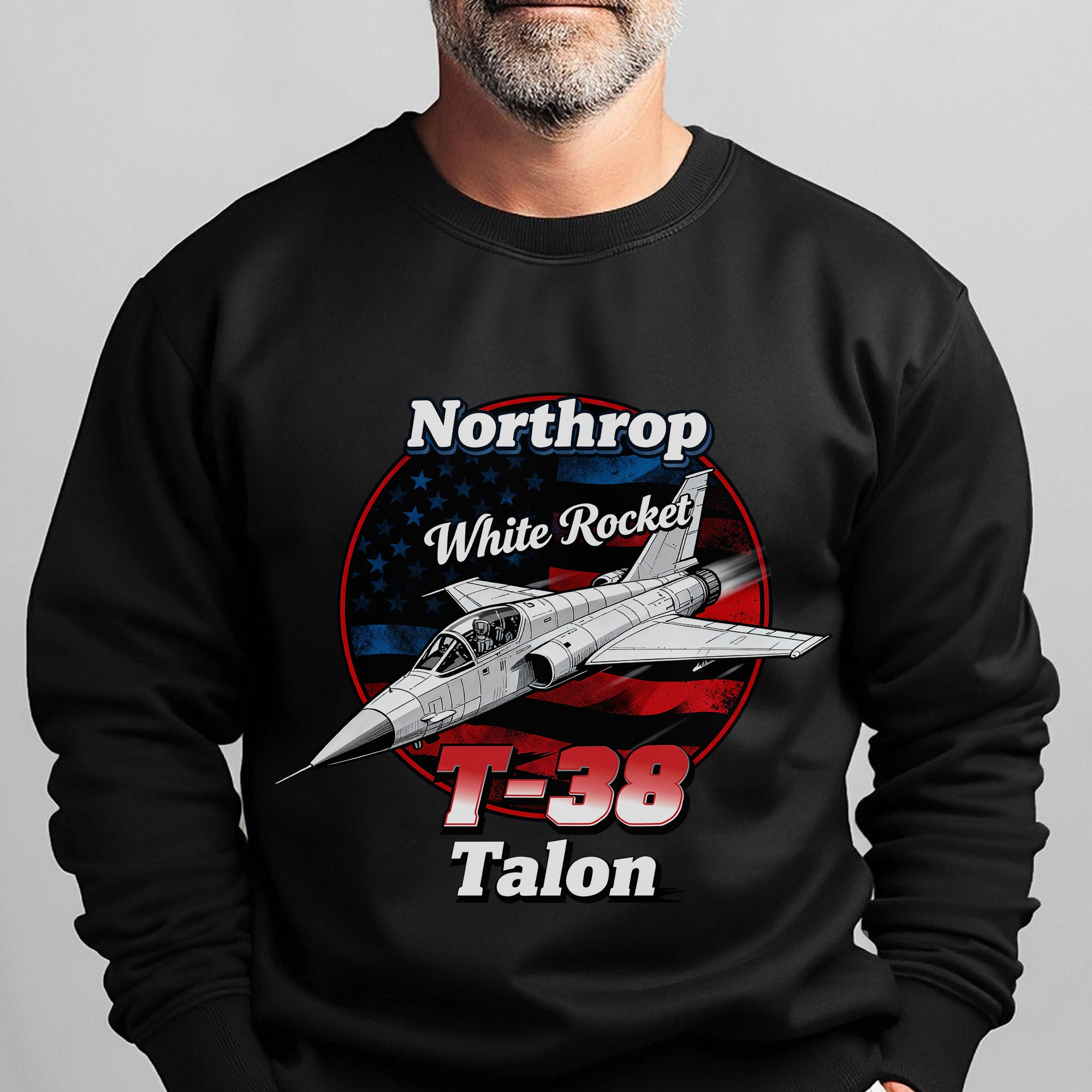 Northrop White Rocket T38 Talon US Air Sweatshirt