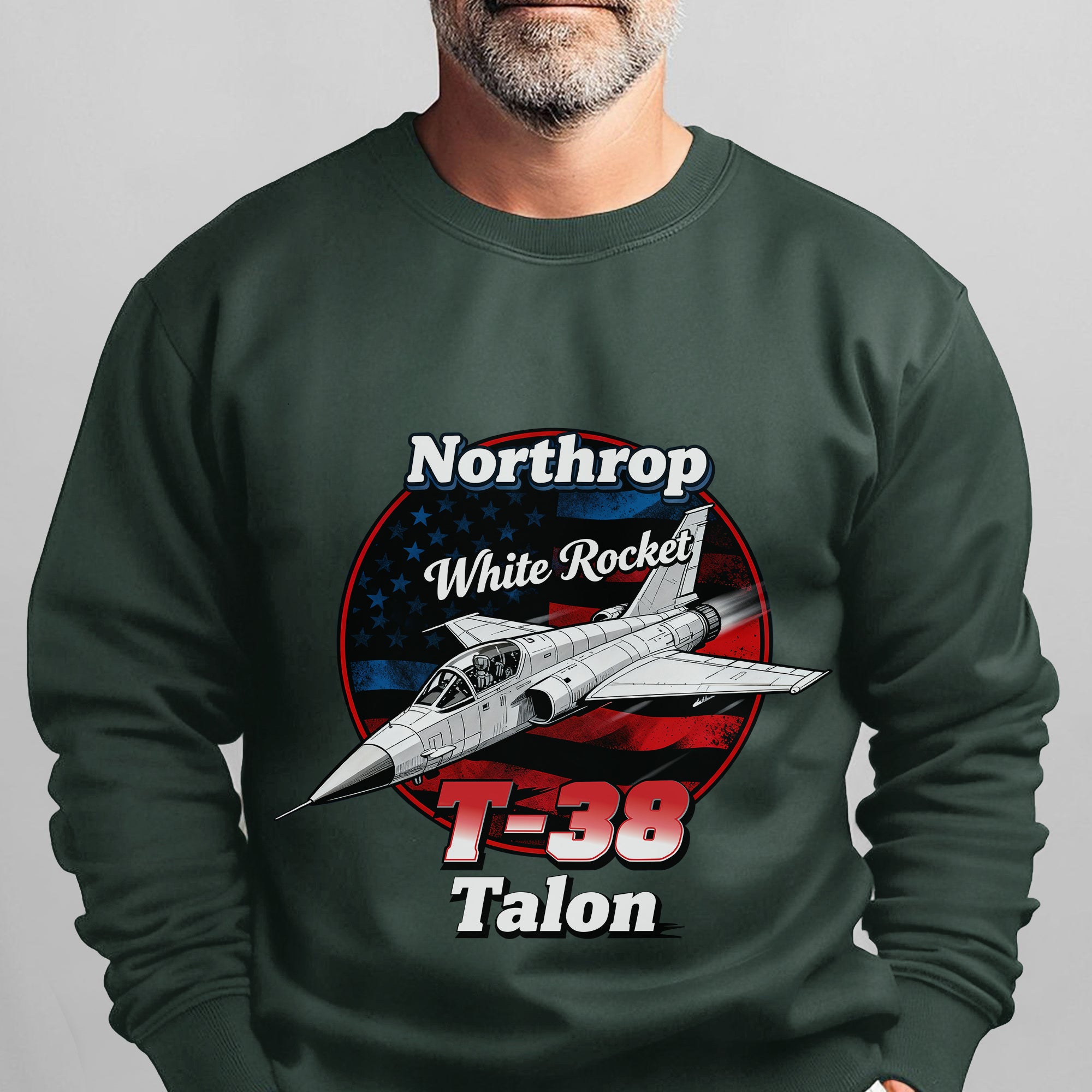 Northrop White Rocket T38 Talon US Air Sweatshirt