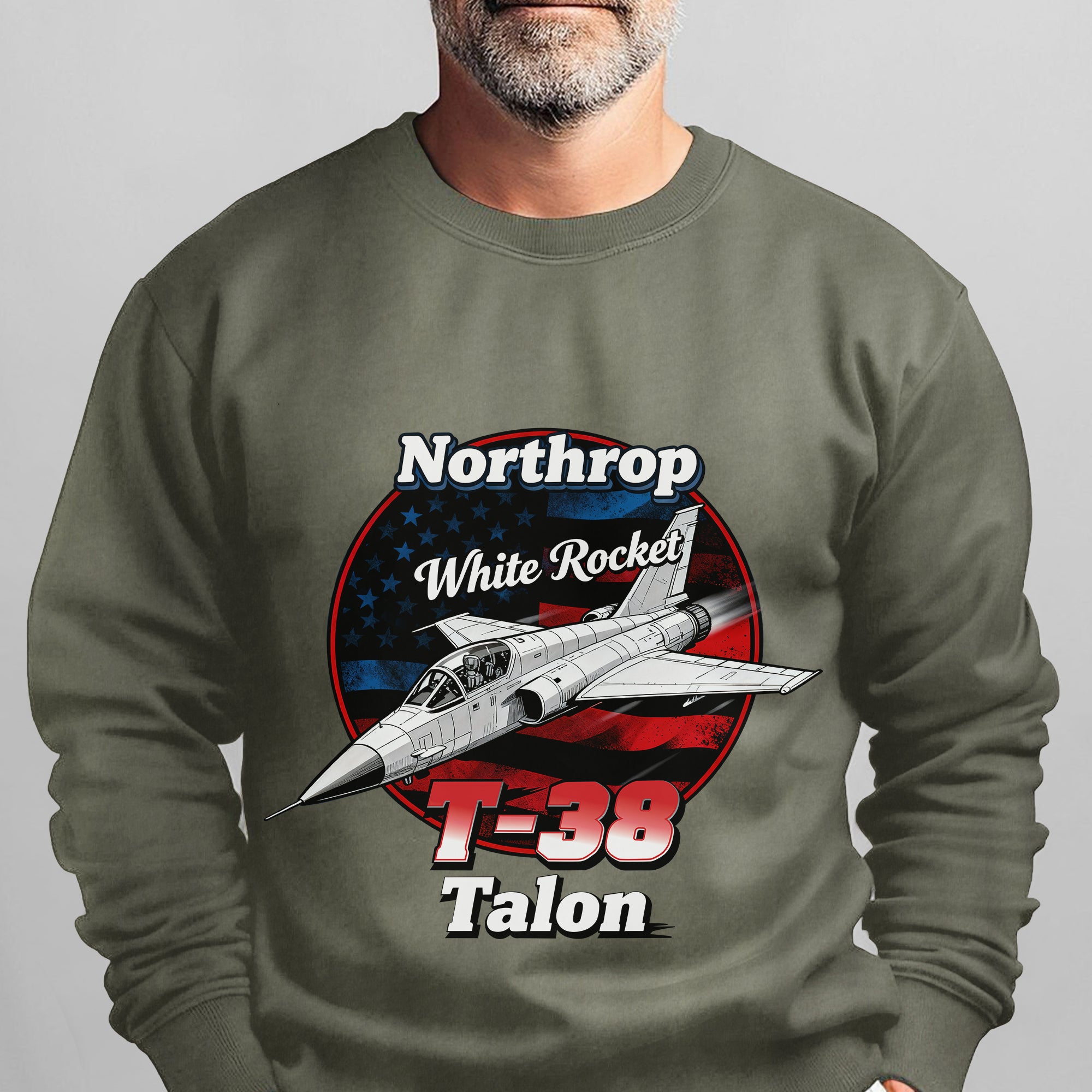 Northrop White Rocket T38 Talon US Air Sweatshirt