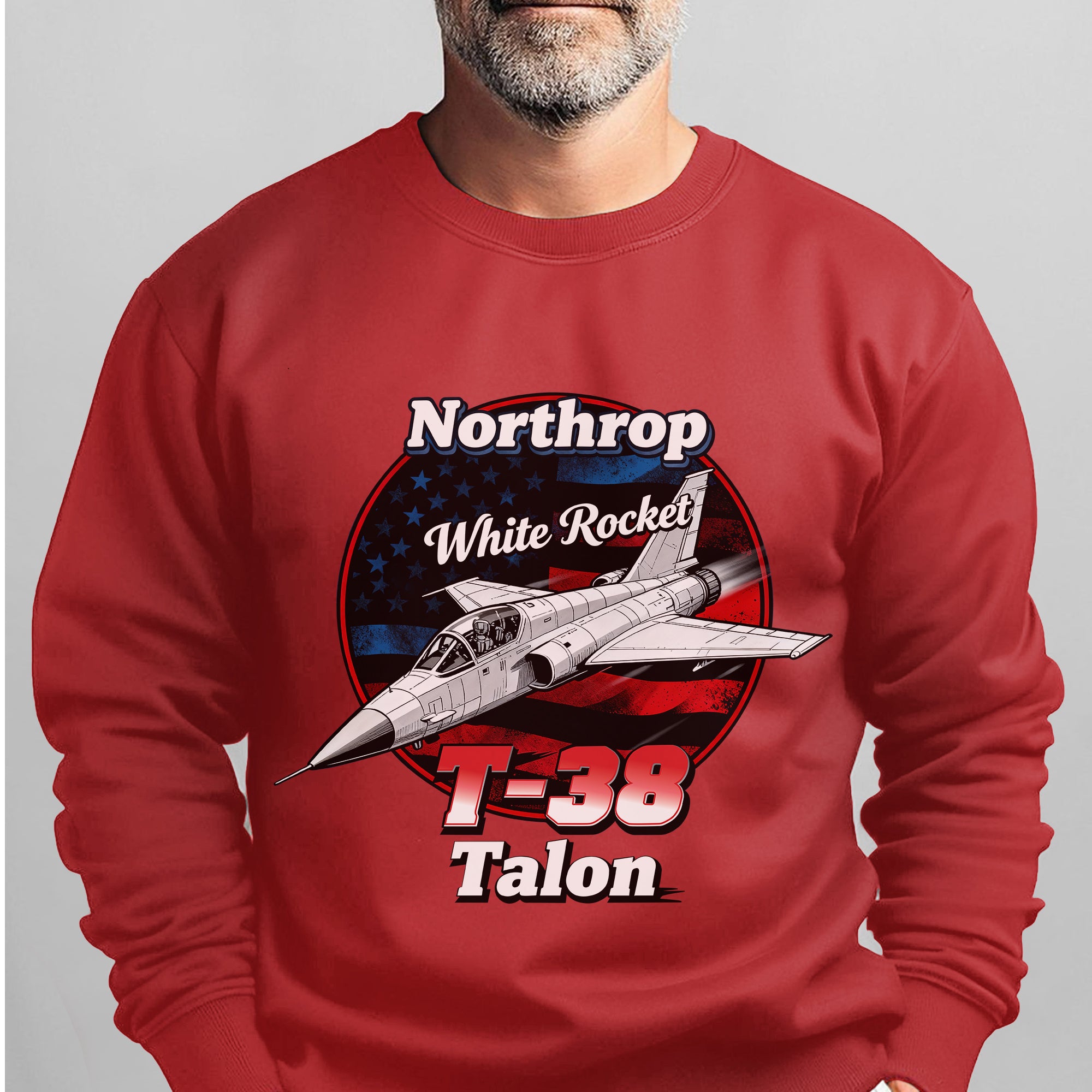 Northrop White Rocket T38 Talon US Air Sweatshirt