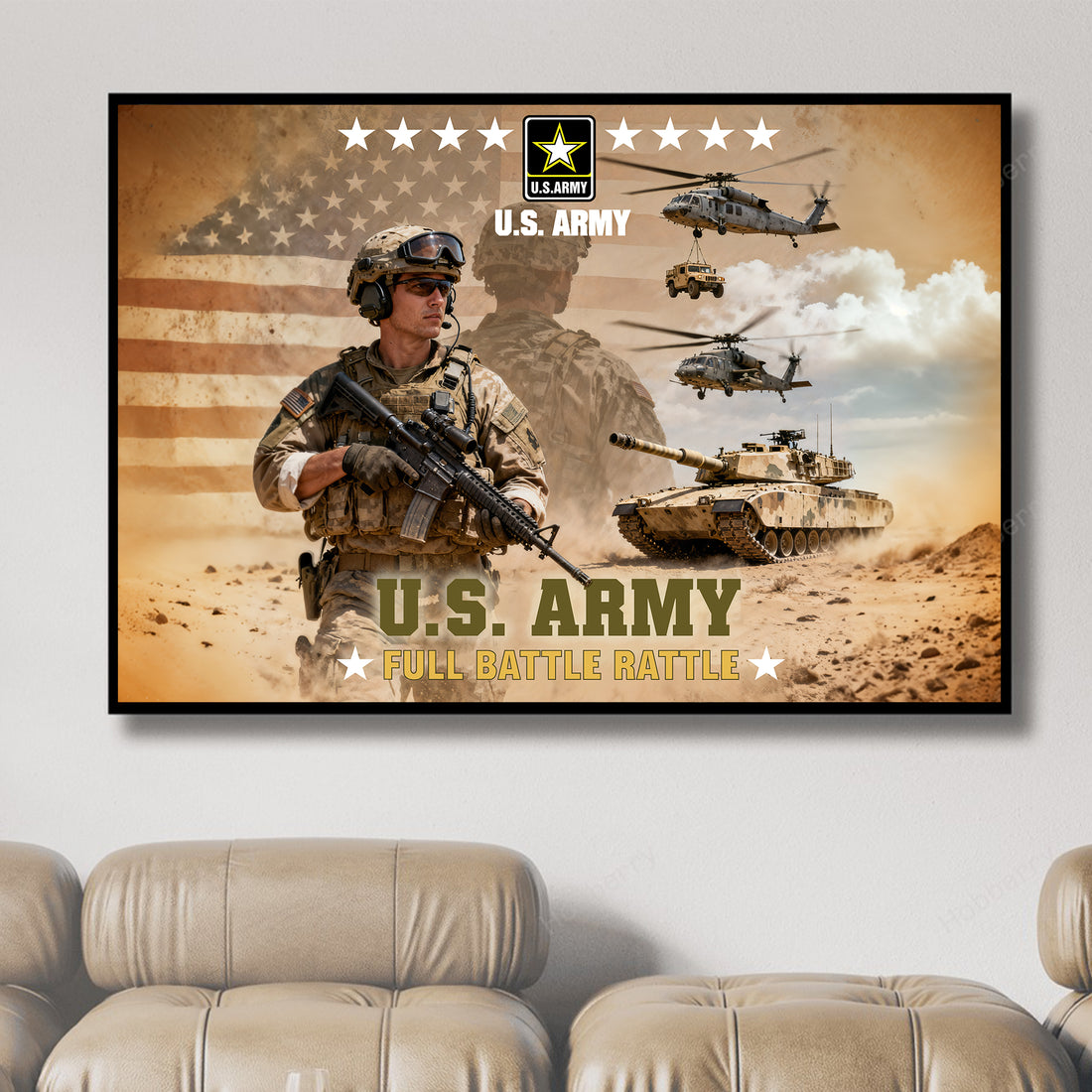 US Army Veteran Honor Service Poster
