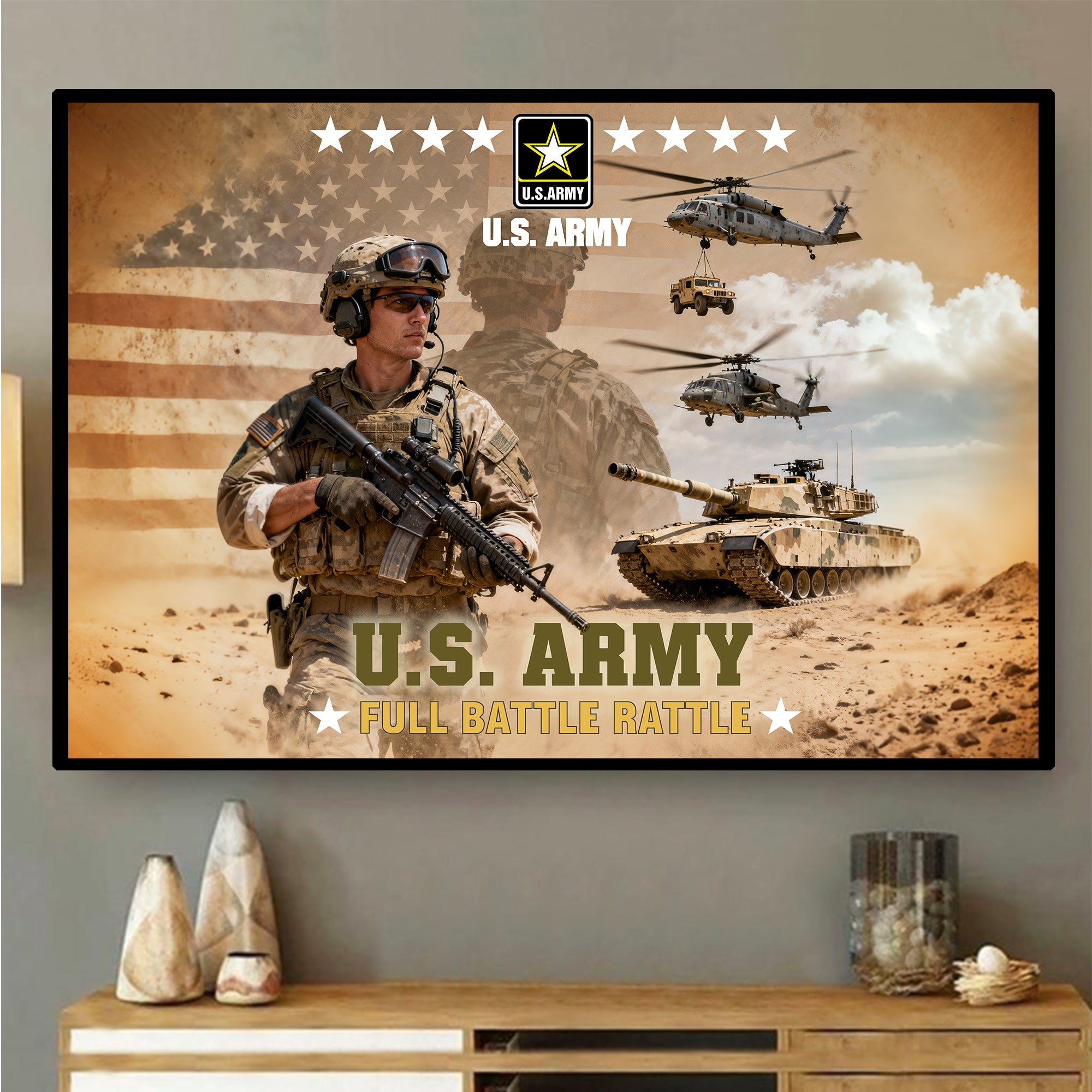 US Army Veteran Honor Service Poster