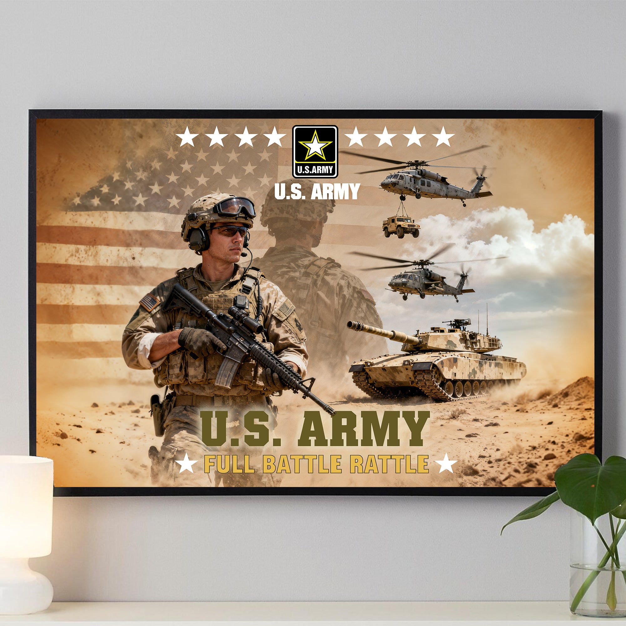 US Army Veteran Honor Service Poster