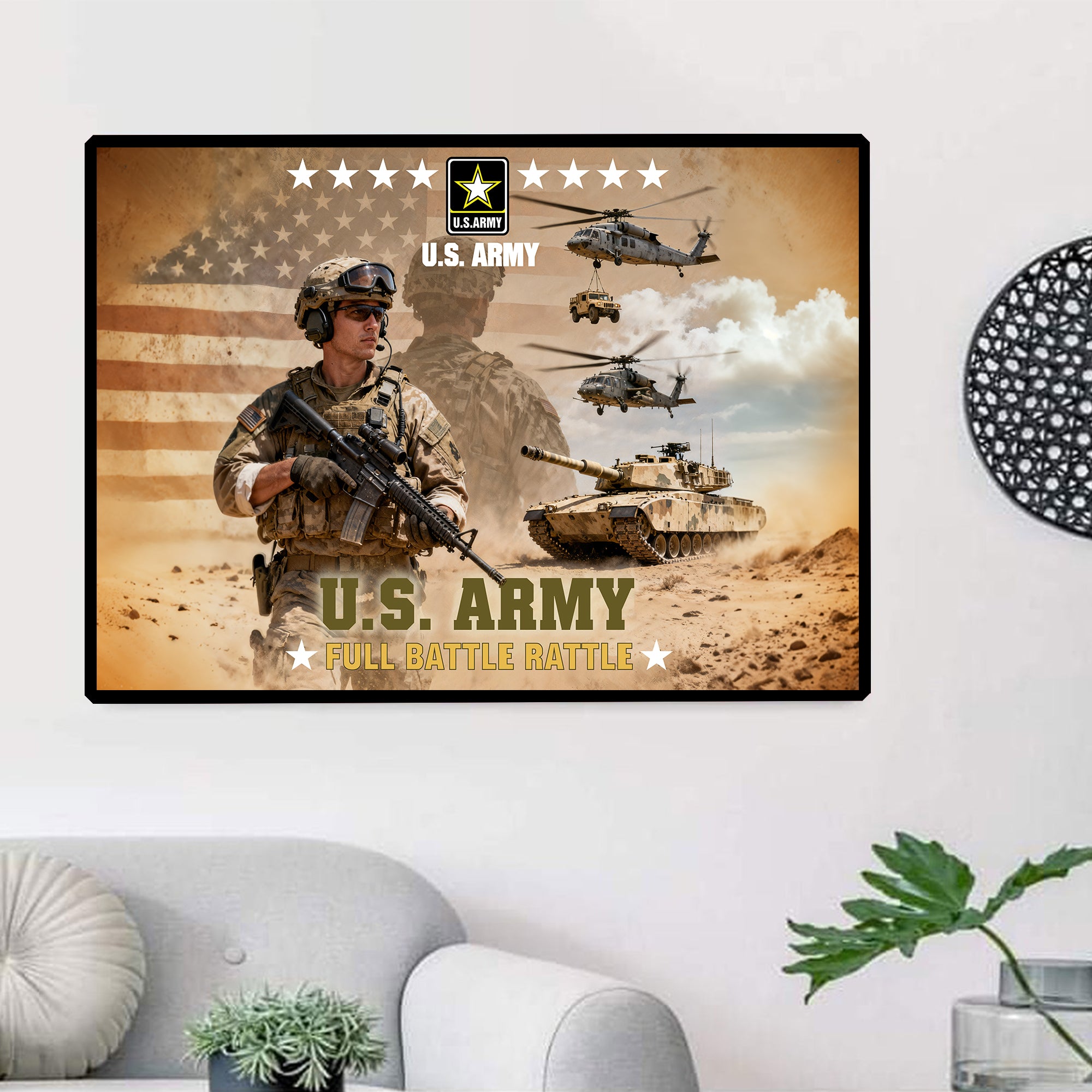 US Army Veteran Honor Service Poster