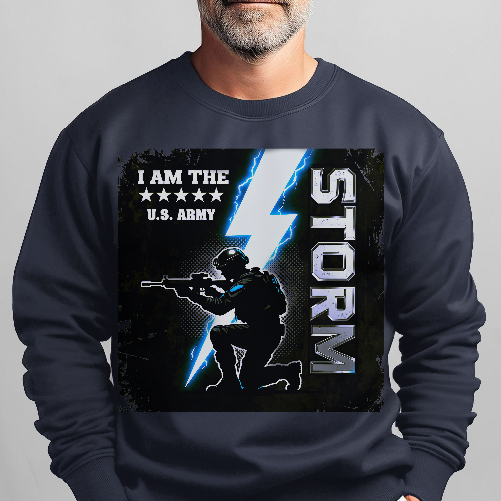 I Am the Storm US Army Military Sweatshirt