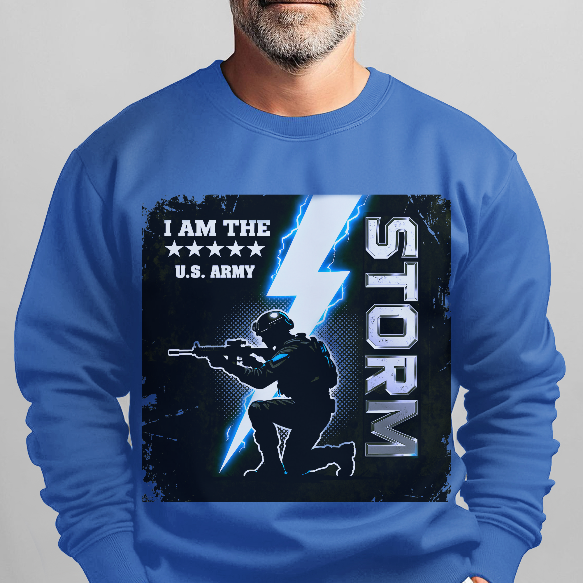 I Am the Storm US Army Military Sweatshirt