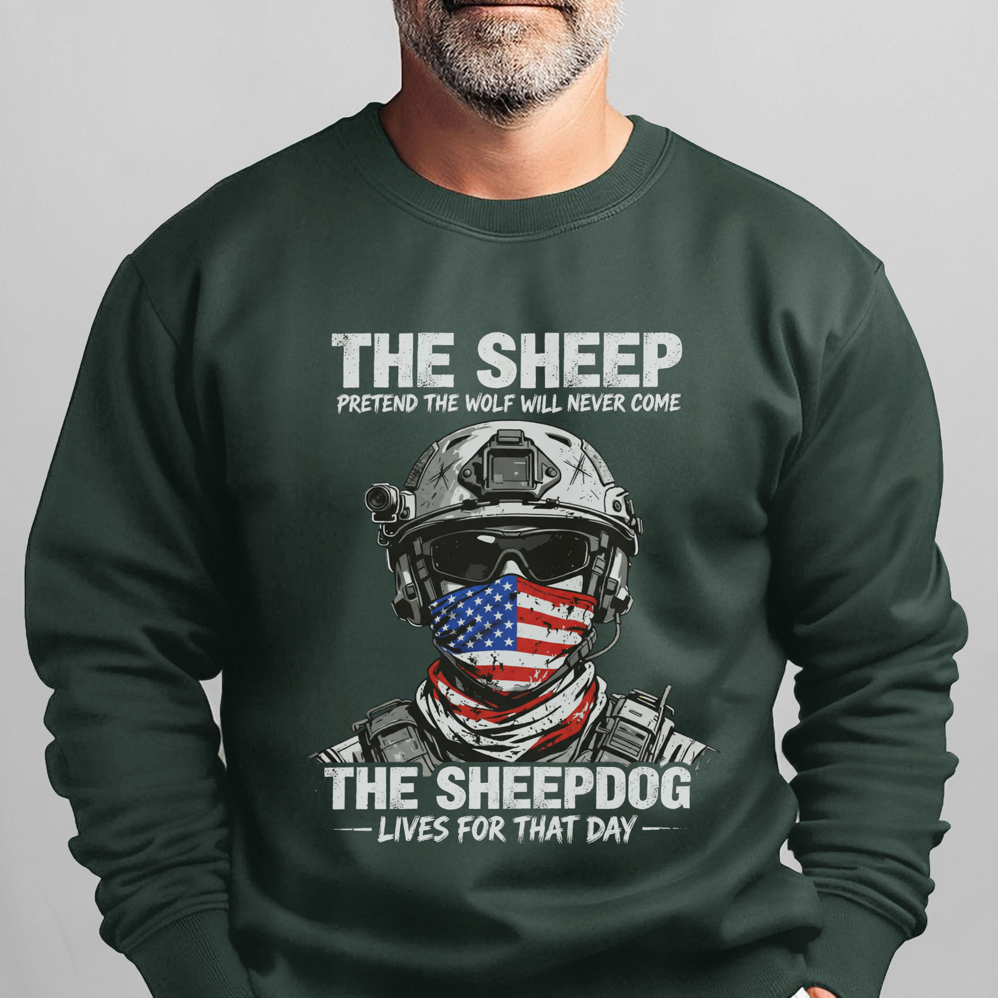 The Sheep Pretend the Wolf Will Never Sweatshirt