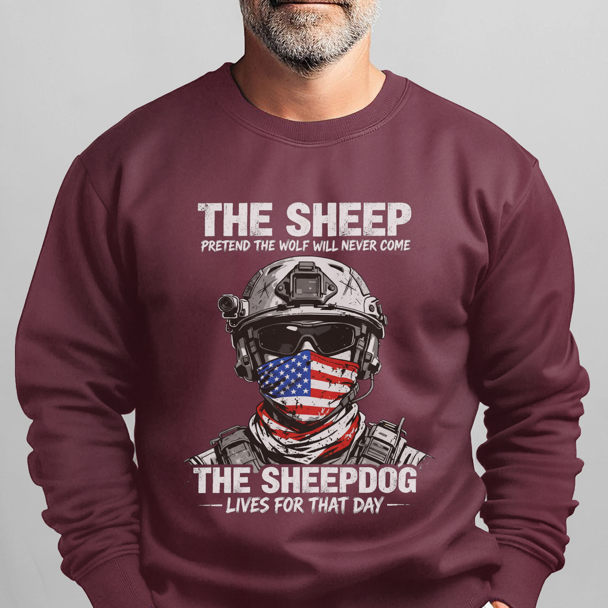 The Sheep Pretend the Wolf Will Never Sweatshirt