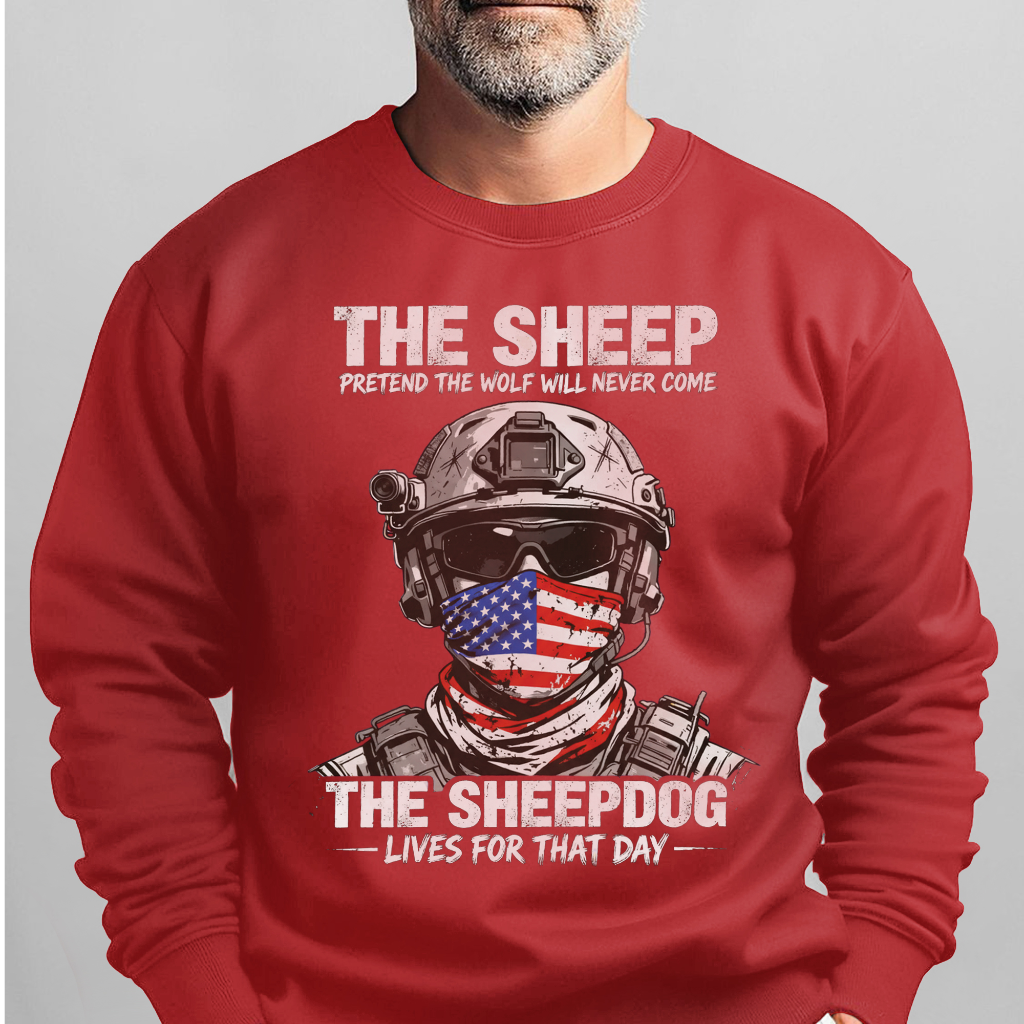 The Sheep Pretend the Wolf Will Never Sweatshirt