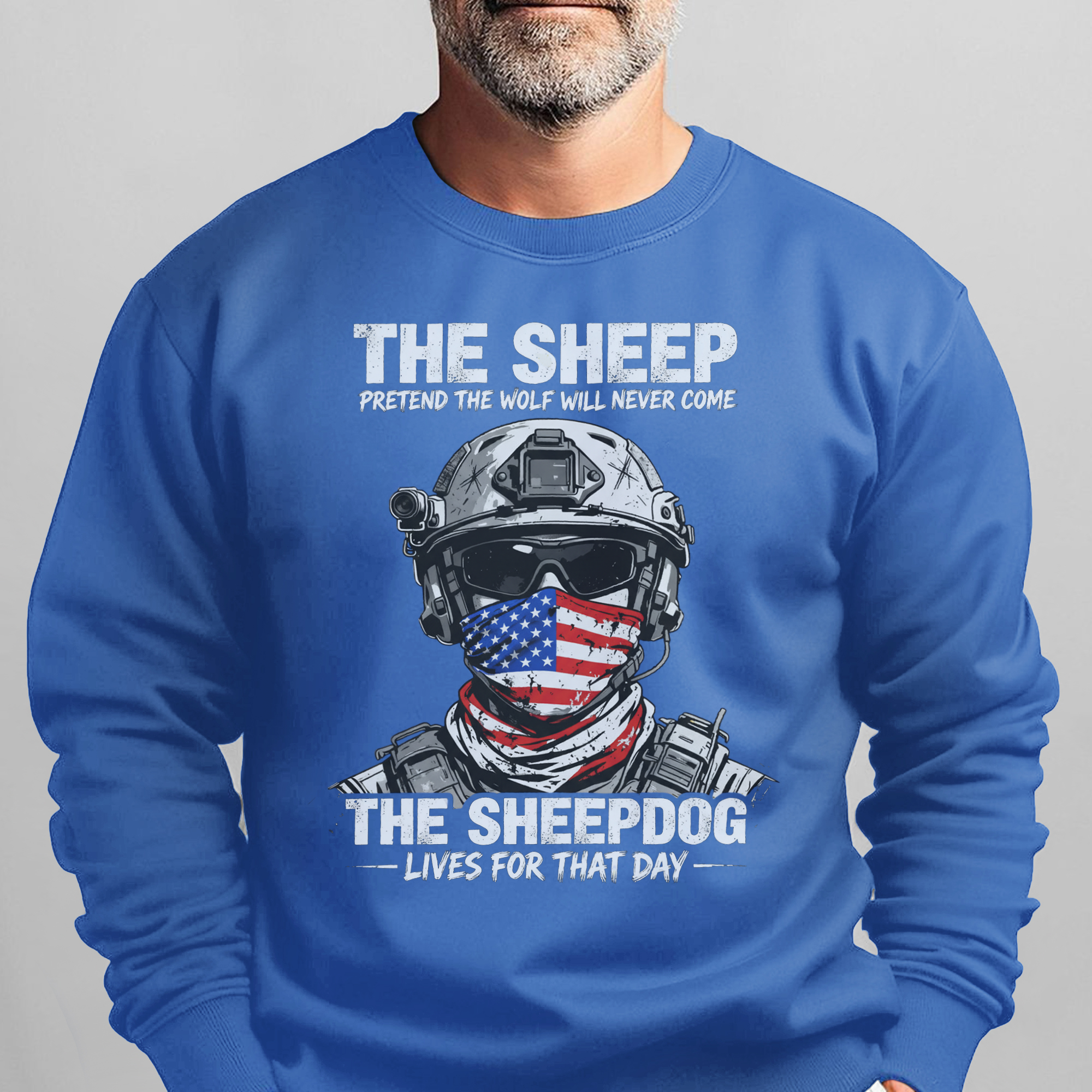 The Sheep Pretend the Wolf Will Never Sweatshirt