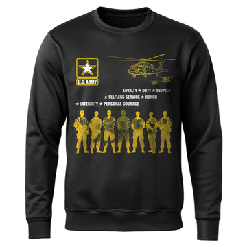 US Army Loyalty Duty Respect Selfless Sweatshirt