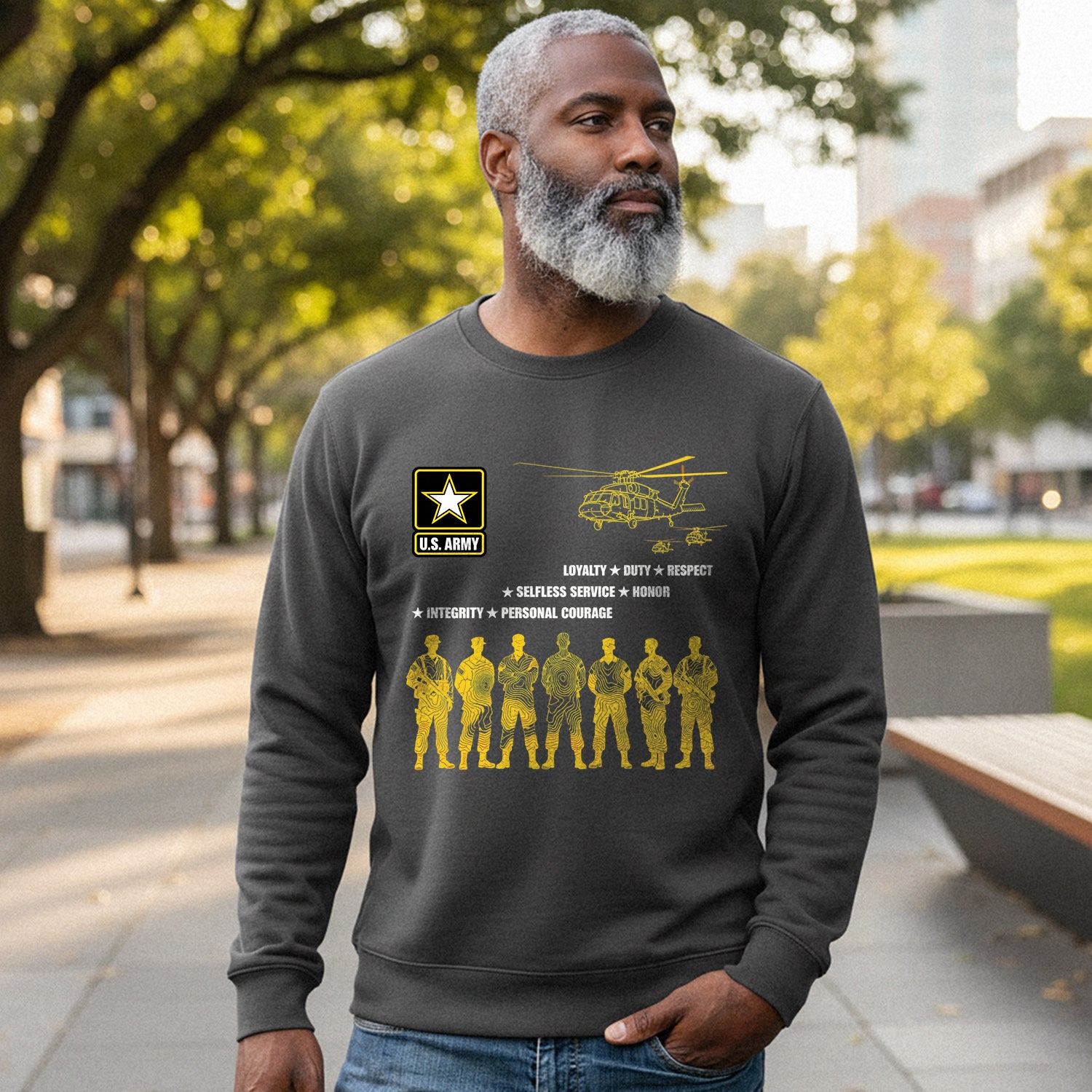 US Army Loyalty Duty Respect Selfless Sweatshirt