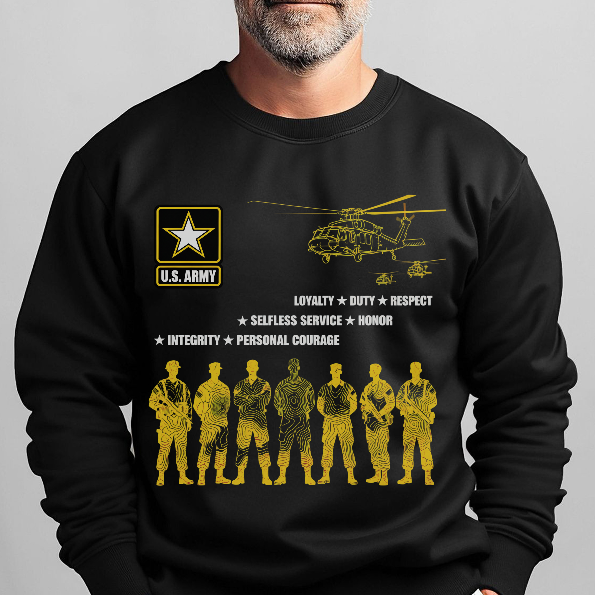 US Army Loyalty Duty Respect Selfless Sweatshirt